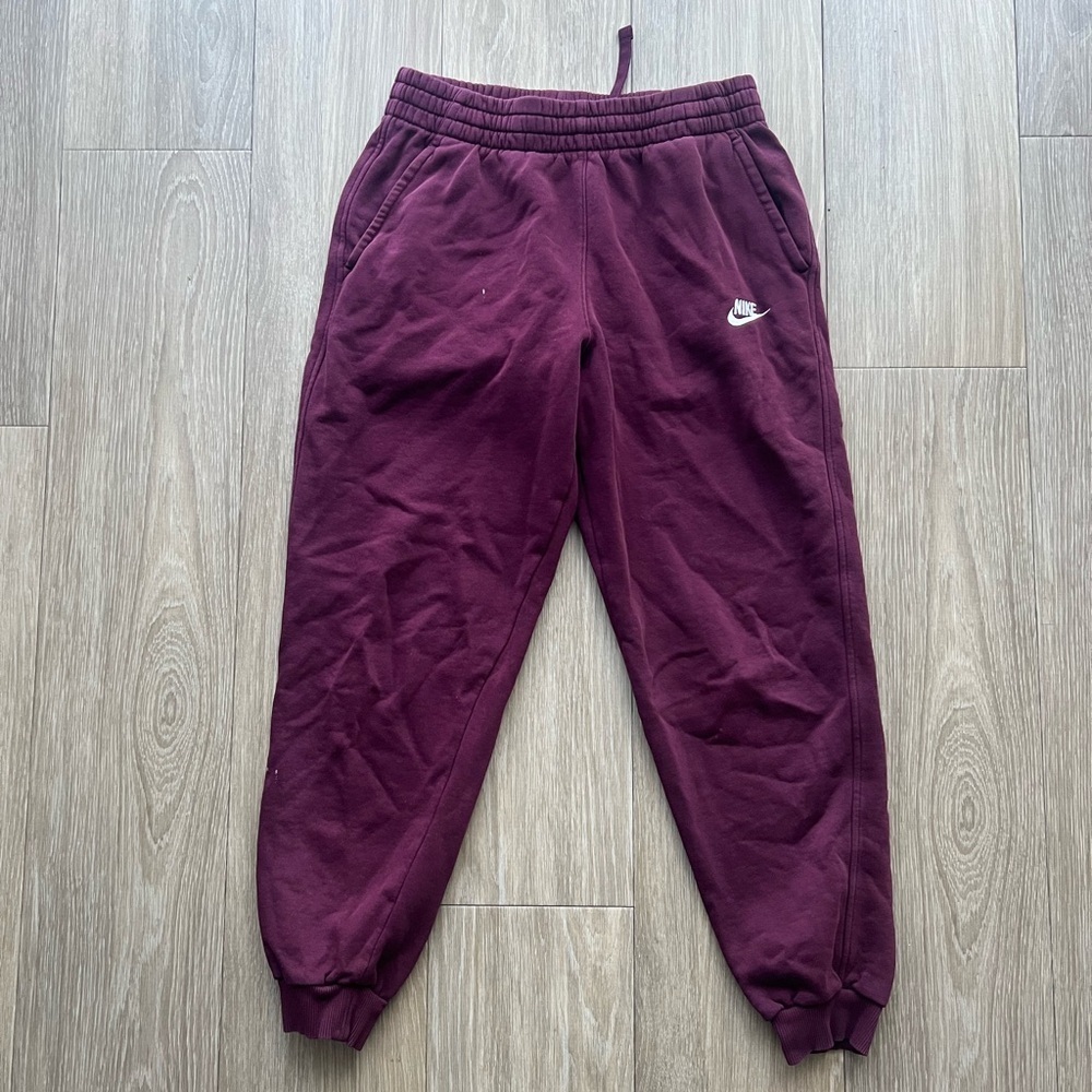 Nike Kids Burgundy Joggers Size XL